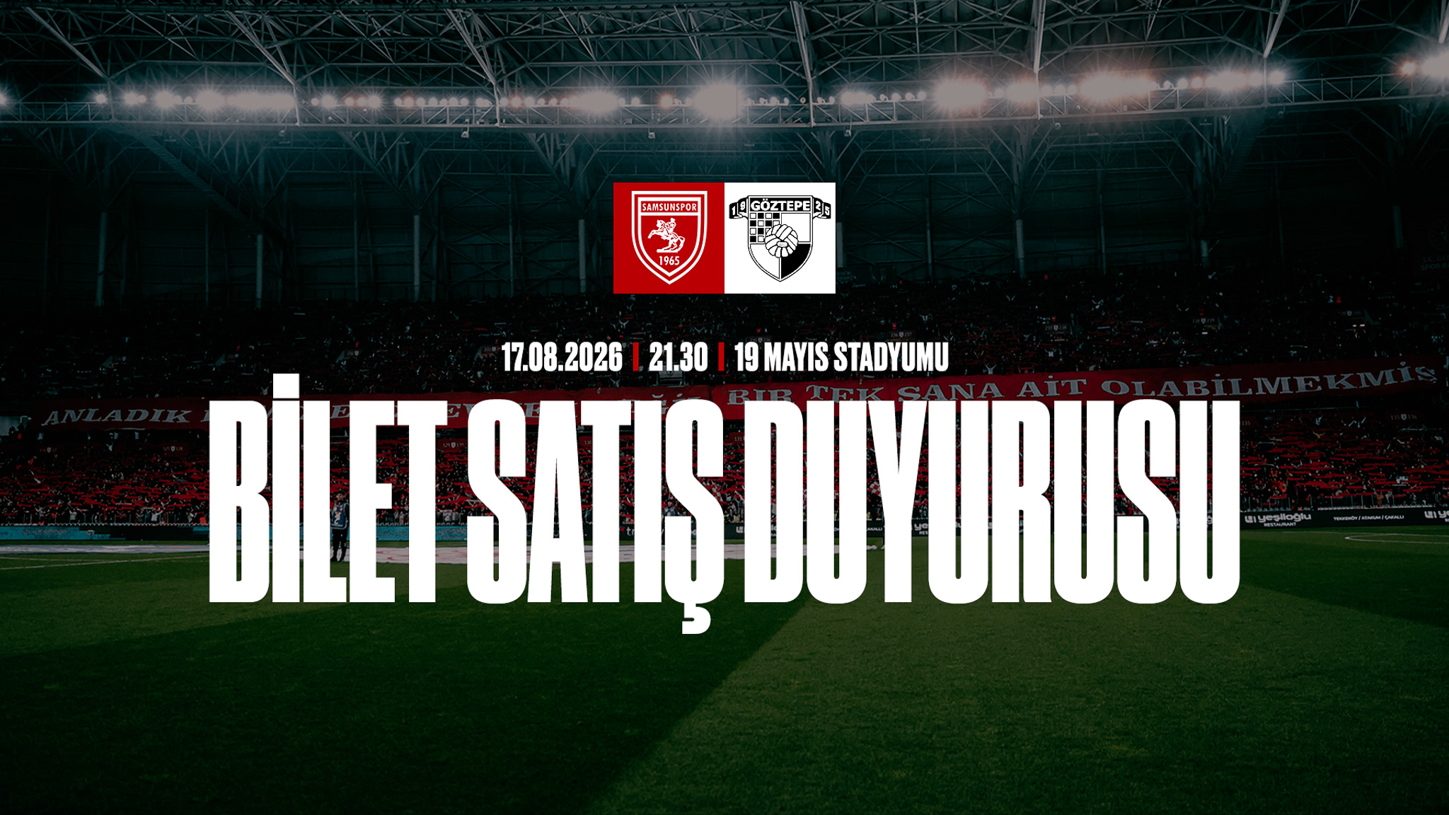 GÖZTEPE A.Ş. MAÇI BİLET DUYURUSU